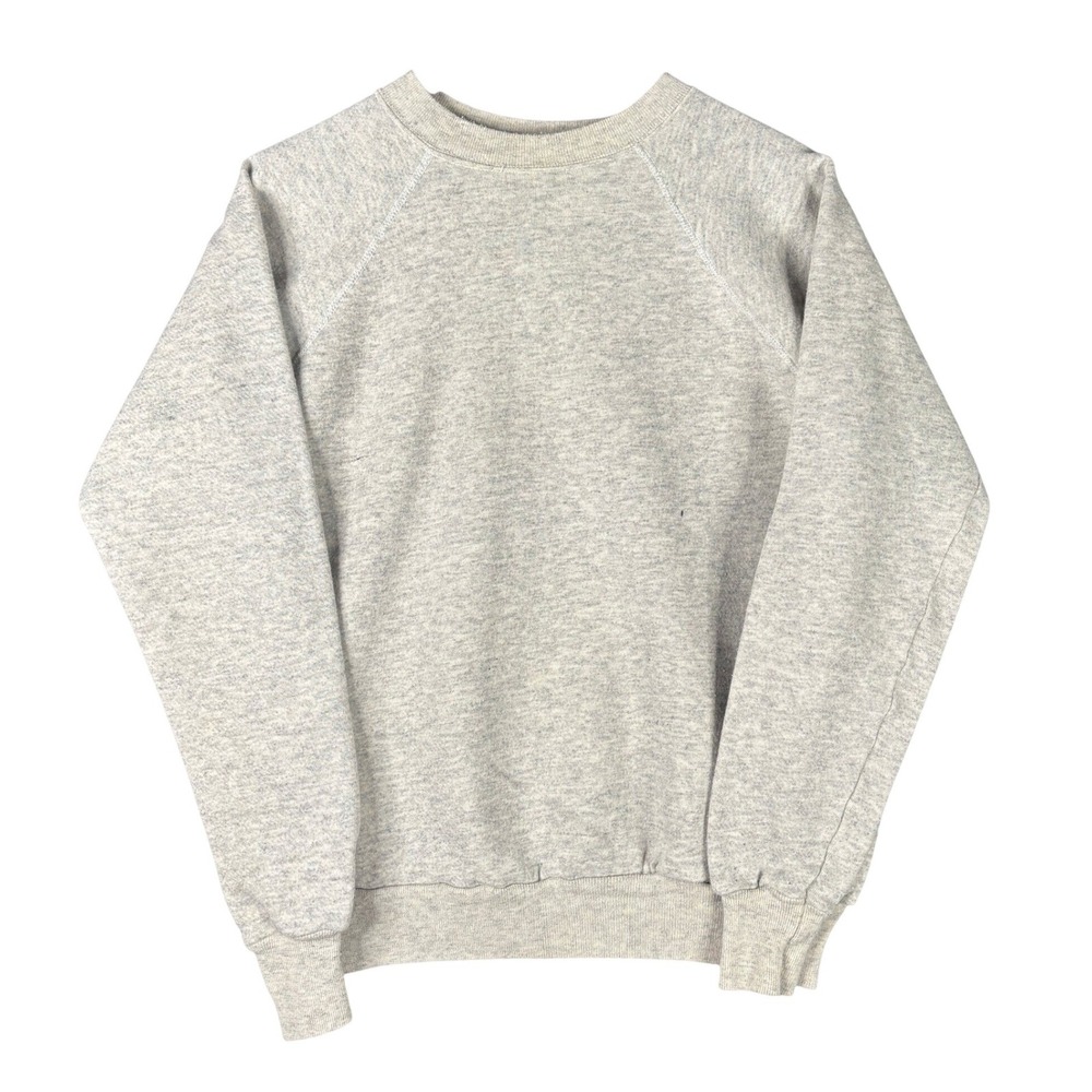 Vintage 80s Pannill Sweatshirt Crewneck Mens XL Heather Grey Raglan Blank